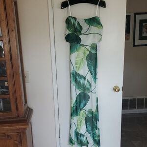 Premier Tropical Green Maxi Dress Size 4 & 8